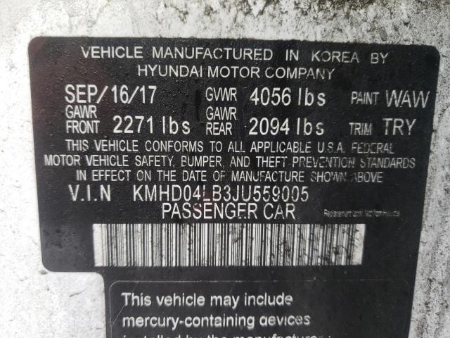 2018 HYUNDAI ELANTRA SP - KMHD04LB3JU559005