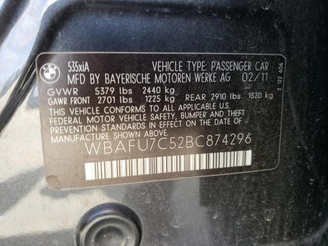 WBAFU7C52BC874296 BMW 535 XI