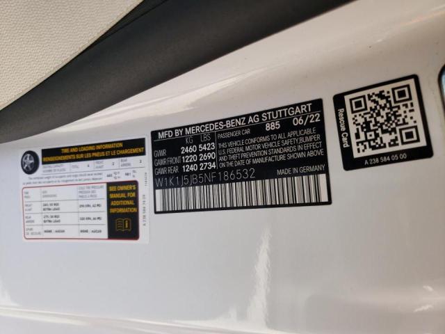 2022 MERCEDES-BENZ E 450 - W1K1J5JB5NF186532