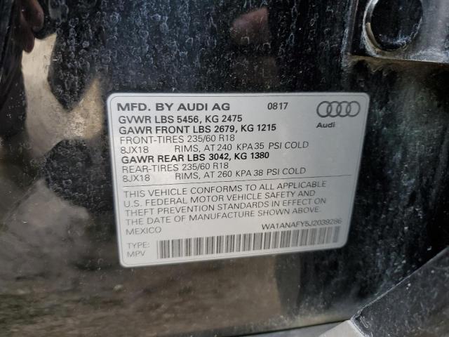 WA1ANAFY5J2039286 2018 AUDI Q5, photo no. 14