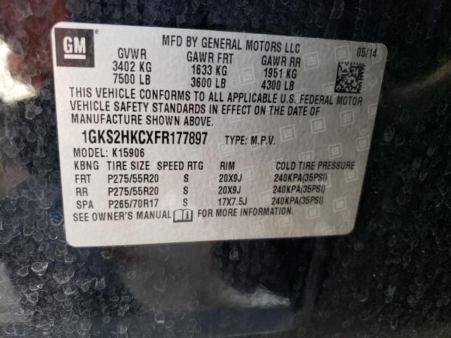 1GKS2HKCXFR177897 GMC Yukon Xl K1500 Slt