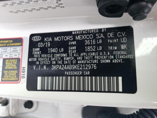 3KPA24AB9KE212976 KIA RIO S