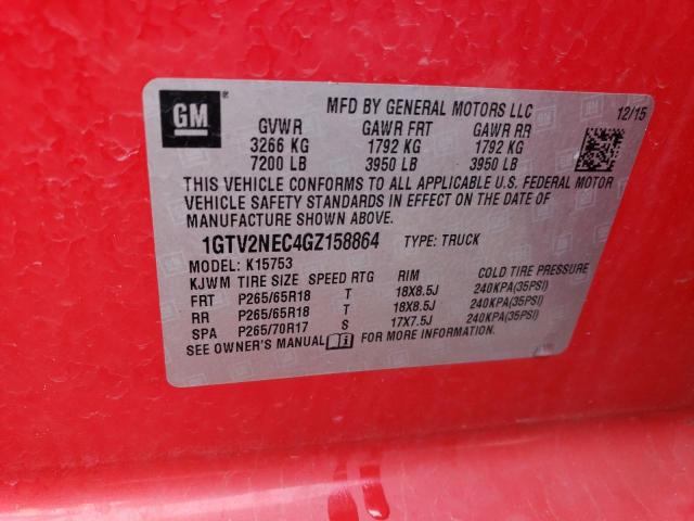 2016 GMC SIERRA K15 - 1GTV2NEC4GZ158864
