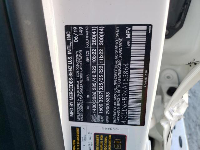 2019 MERCEDES-BENZ GLE COUPE - 4JGED6EB9KA153864