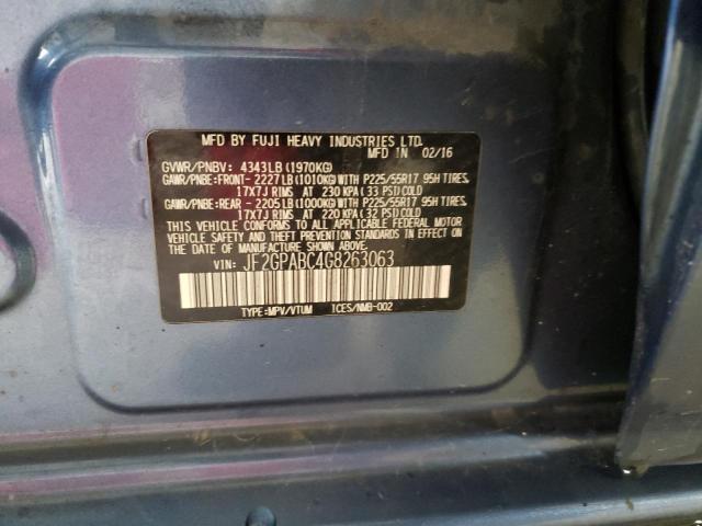 JF2GPABC4G8263063 Subaru Crosstrek Premium