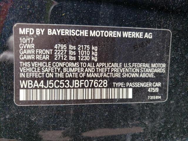 2018 BMW 440I GRAN - WBA4J5C53JBF07628