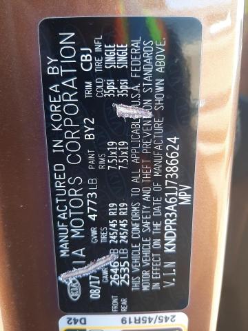 KNDPR3A61J7386624 KIA Sportage Sx