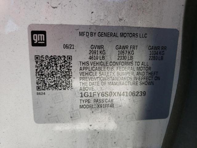 2022 CHEVROLET BOLT EUV L - 1G1FY6S0XN4106239