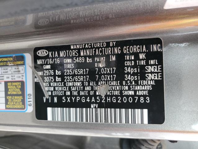 2017 KIA SORENTO LX - 5XYPG4A52HG200783