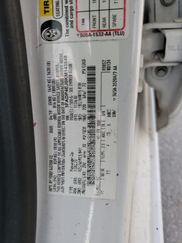 3FADP4EJ0KM143848 Ford FIESTA SE