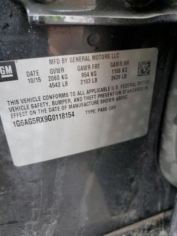 2016 CADILLAC ATS - 1G6AG5RX9G0118154