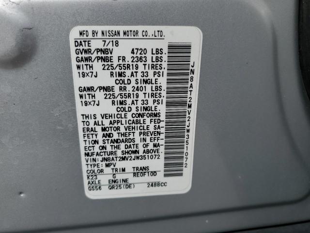 2018 NISSAN ROUGE JN8AT2MV2JW351072