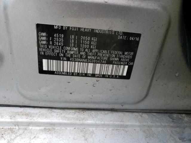 4S3BNAN63G3056746 Subaru Legacy 2.5i Limited