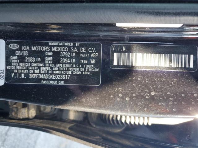 3KPF34AD5KE023617 KIA Forte Gt Line