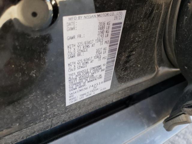 5N1AT2MT2GC742514 Nissan ROGUE S