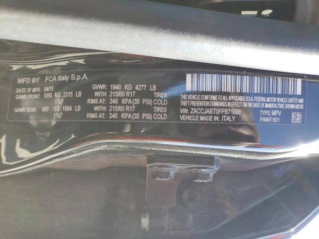2015 JEEP RENEGADE ZACCJABT0FPB71698