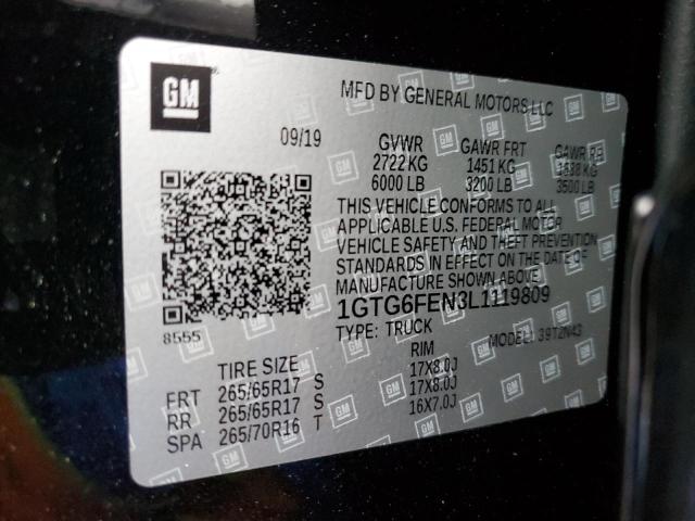 2020 GMC CANYON ALL 1GTG6FEN3L1119809