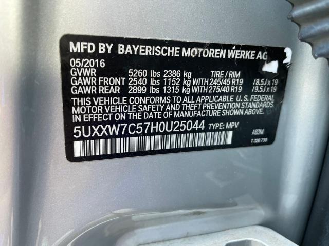 5UXXW7C57H0U25044 BMW X4 Xdrivem40i