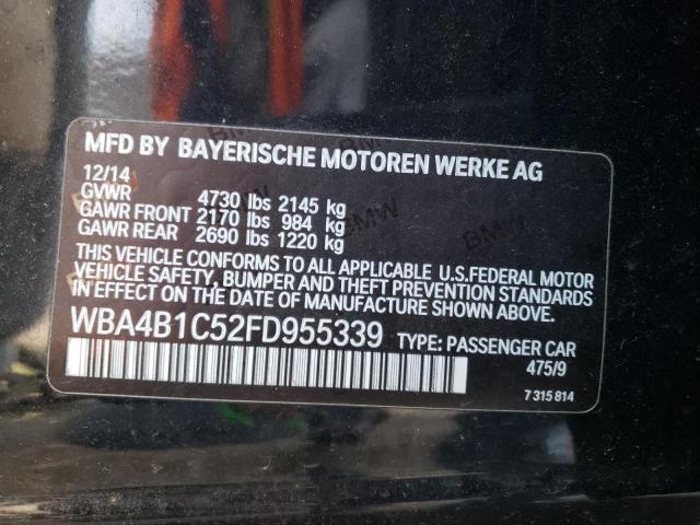 WBA4B1C52FD955339 BMW 435 I Gran Coupe