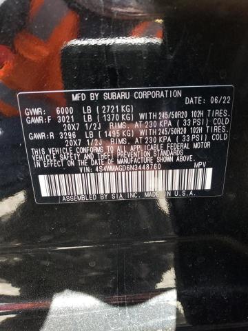 4S4WMAGD6N3448760 Subaru Ascent Onyx Edition