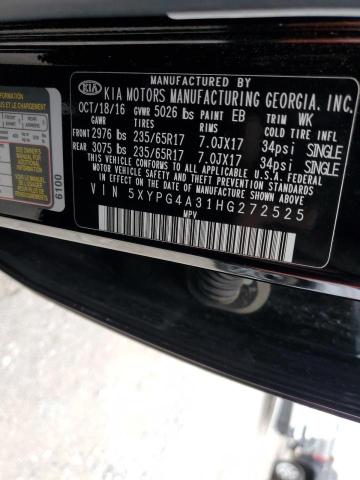 5XYPG4A31HG272525 KIA SORENTO LX