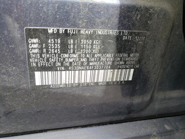 4S3BNAE64F3037704 Subaru Legacy 2.5i Premium