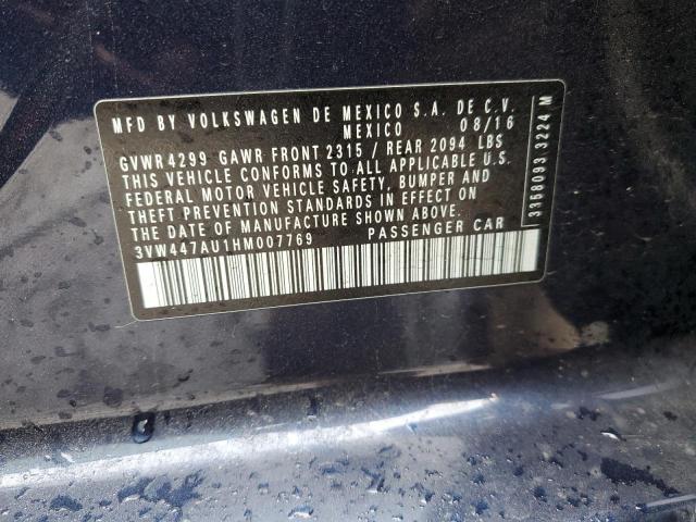 2017 VOLKSWAGEN GTI S/SE - 3VW447AU1HM007769