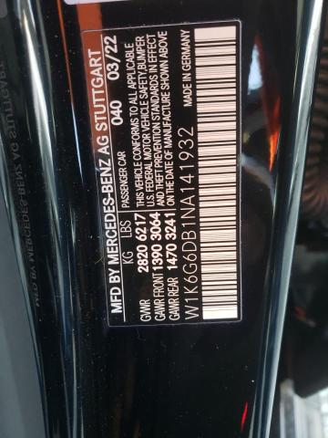 2022 MERCEDES-BENZ S 500 4MAT - W1K6G6DB1NA141932