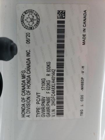 2020 HONDA CIVIC SPOR - 2HGFC4A8XLH401442