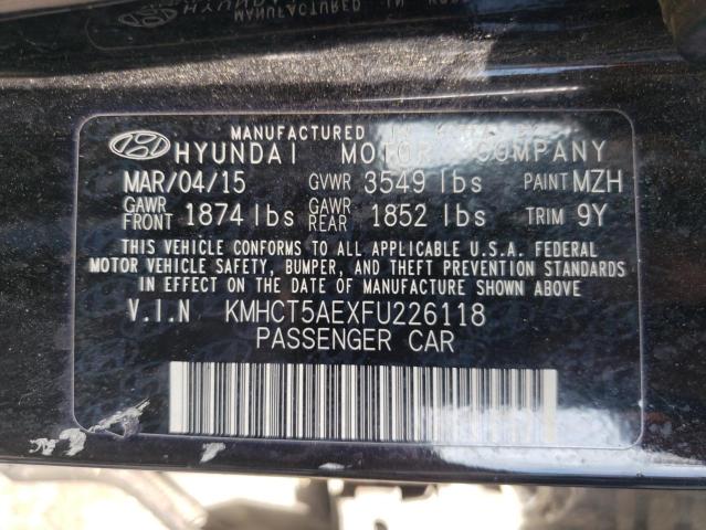 2015 HYUNDAI ACCENT GS - KMHCT5AEXFU226118