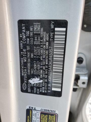 KM8J23A40KU845357 Hyundai TUCSON SE