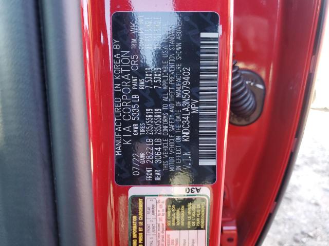 KNDC34LA3N5079402 KIA EV6 LIGHT