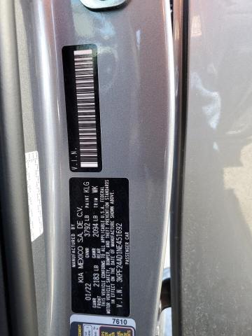 3KPF24AD1NE451692 KIA FORTE FE