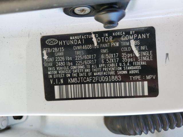 KM8JTCAF2FU091883 Hyundai TUCSON GLS