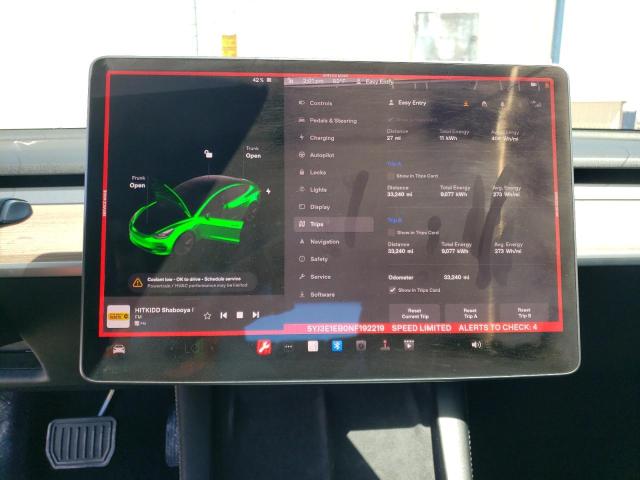 5YJ3E1EB0NF192219 Tesla MODEL 3