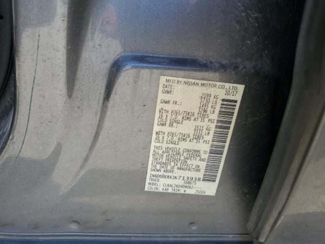 1N6DD0ERXJN713938 Nissan FRONTIER S