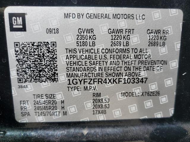 2019 CADILLAC XT4 SPORT - 1GYFZFR4XKF103347