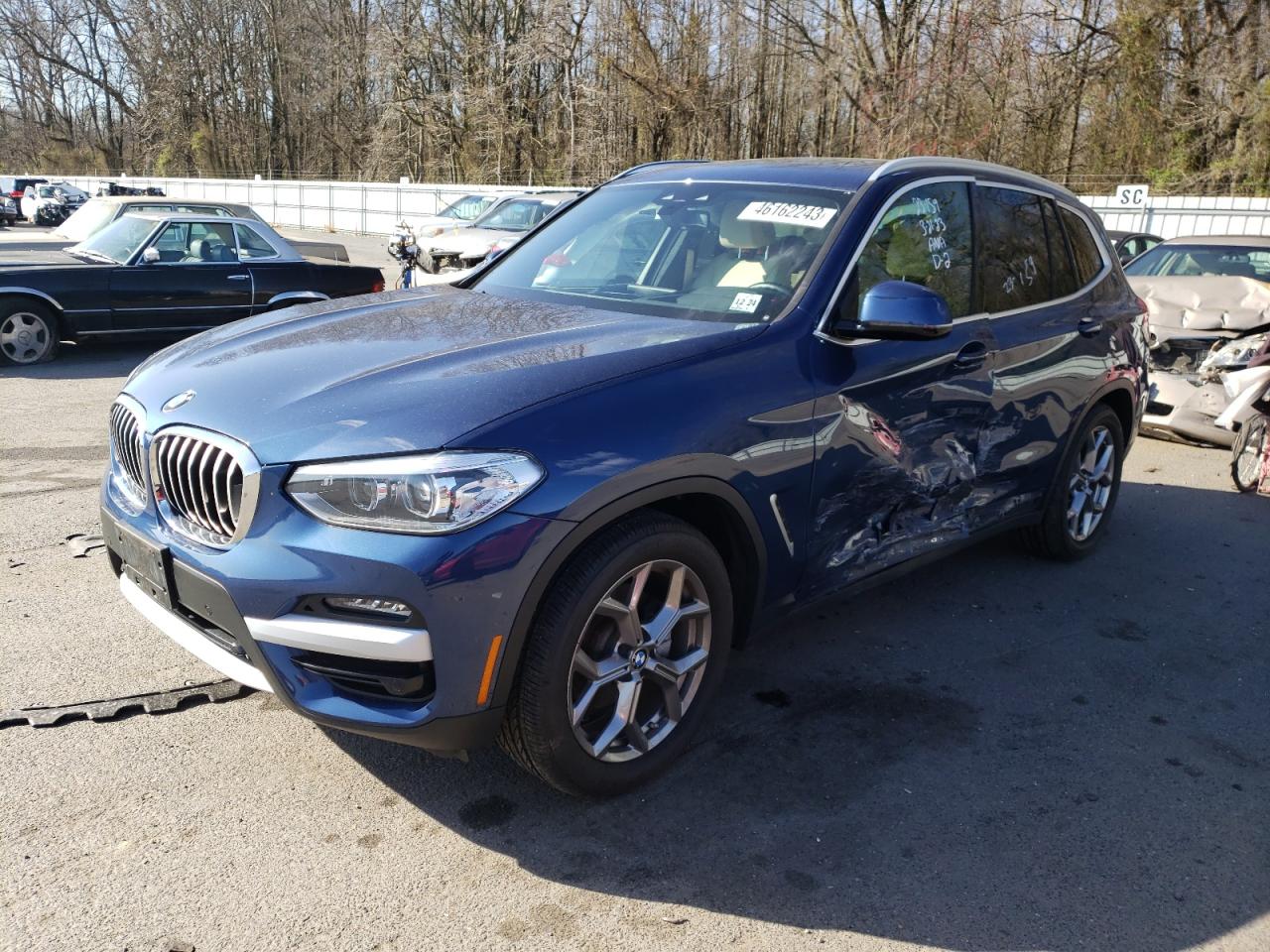 2020 BMW X3 XDRIVE30I for sale at Copart Glassboro, NJ Lot 46162