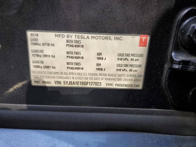 5YJSA1E18GF127023 Tesla MODEL S