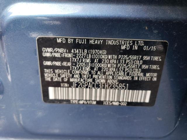 JF2GPACC3FH235851 Subaru Xv Crosstrek 2.0 Premium