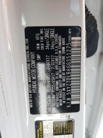 5XYZTDLB6GG351275 Hyundai SANTA FE SPORT