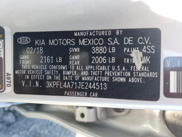 3KPFL4A71JE244513 KIA FORTE LX