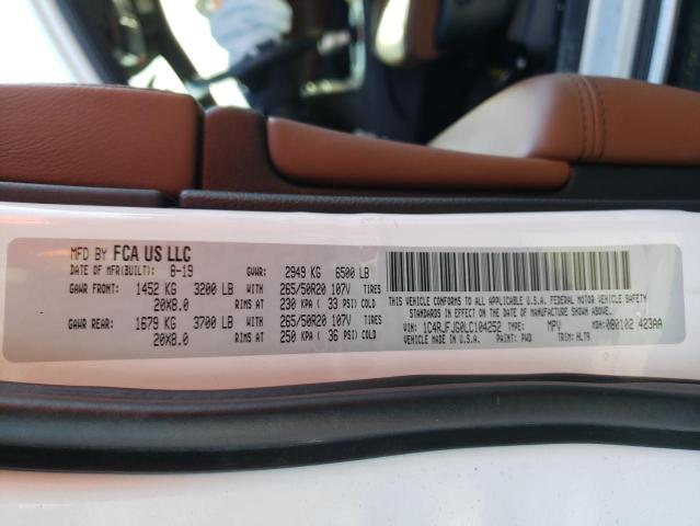 1C4RJFJG0LC104252 Jeep Grand Cherokee Summit