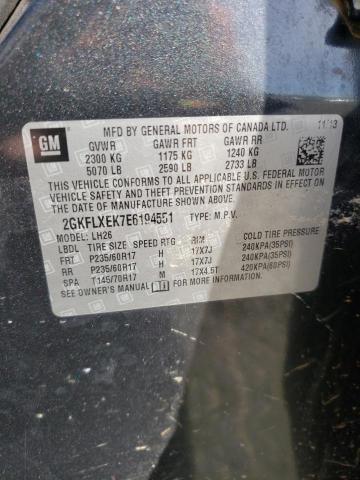 2GKFLXEK7E6194551 GMC Terrain Slt