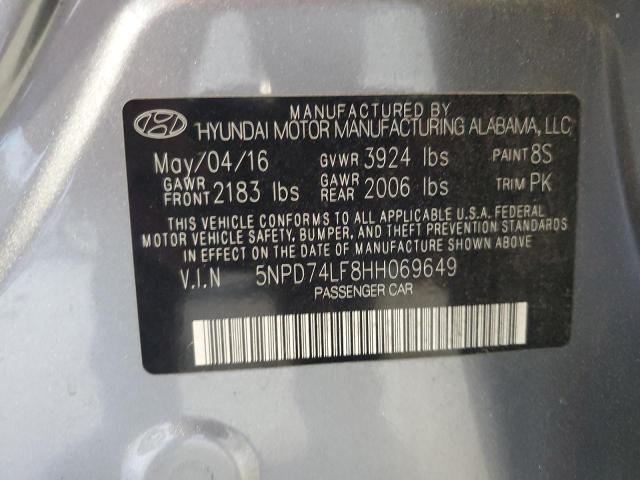 2017 HYUNDAI ELANTRA SE - 5NPD74LF8HH069649