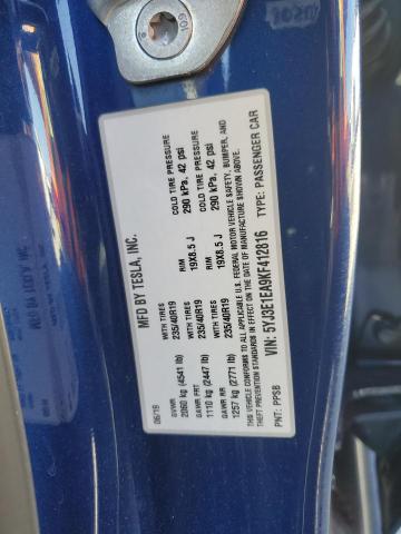 5YJ3E1EA9KF412816 Tesla MODEL 3