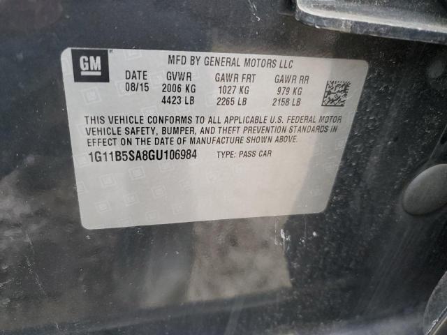 2016 CHEVROLET MALIBU LIM - 1G11B5SA8GU106984