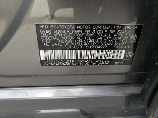 2018 LEXUS LS 500 BAS - JTHC51FF8J5004977