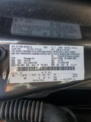 1FADP3FE4HL230500 Ford FOCUS SE
