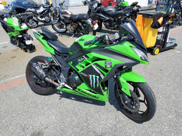 Salvage cars for sale from Copart Rancho Cucamonga, CA: 2014 Kawasaki EX300 A